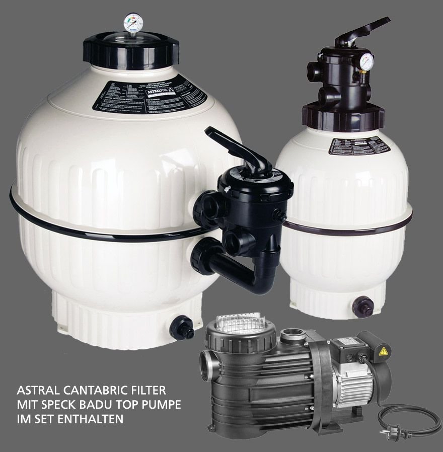 Markenfilter mit Speck BADU Top II Pumpe