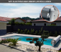 Preview: GFK Pool Detente 8 Plage | 860x400x155cm mit Oberflurrollladen Abdeckung