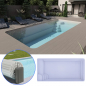 Preview: GFK Pool Karen 8 | 800x380x146cm Set mit Oberflurrollladen