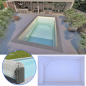 Preview: GFK Pool Lisea 6 | 600x355x155cm Set + Oberflurrollladen + Wärmepumpe + Poolroboter