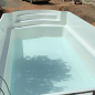 Preview: GFK-Pool ROMA 760x350x155 cm mit Oberflurrollladen
