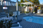 Preview: GFK-Pool ROMA 860x350x155 cm mit Unterflurrollladen