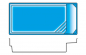 Preview: GFK Pool Detente 8 Plage | 860x400x155cm mit Oberflurrollladen Abdeckung