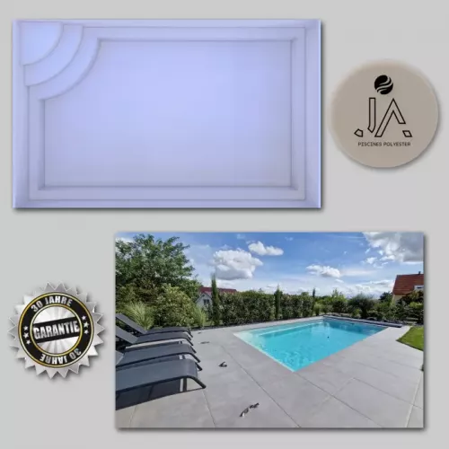 GFK Pool Apolline 2 ER | 400x250x145cm Set