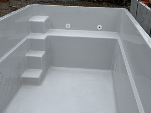 Preview: GFK Pool Apolline 1 | 465x215x140cm Set