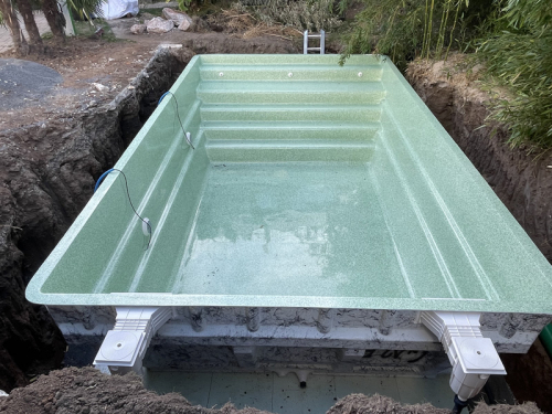 Preview: Ceramic de Luxe Estela 65 | 650x370x150cm + Wärmepumpe + Poolroboter