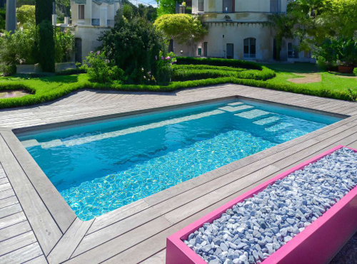 Ceramic de Luxe Leonis 55 | 550x300x150cm + Wärmepumpe + Poolroboter