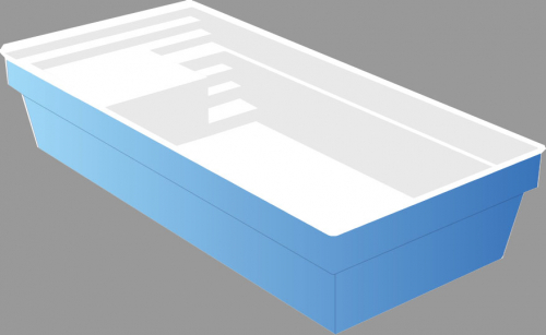 Ceramic de Luxe Lyra 87 | 830x390x150cm mit Oberflur Rollladen