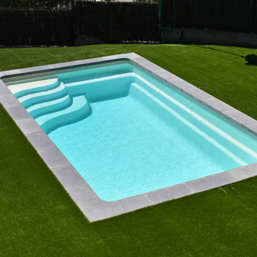Ceramic de Luxe Nashira 5 | 510x310x150cm mit Wärmepumpe + Poolroboter