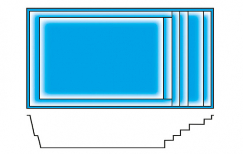 PPP GFK Pool Orlando 7 | 700x368x148cm + Wärmepumpe + Poolroboter