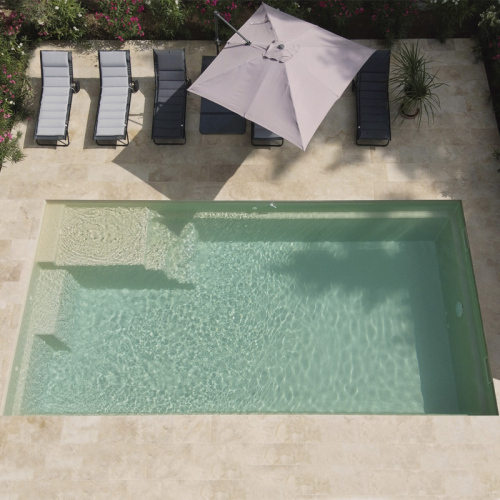 Ceramic de Luxe Syrius 63 | 630x350x150cm mit Wärmepumpe + Poolroboter