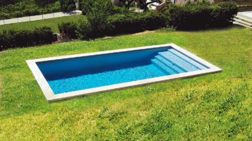 Preview: PID Thilia 630x340x150cm GFK Pool Set
