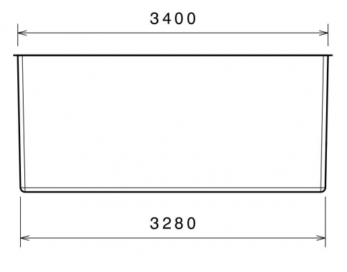 PID Syrna 730x340x150cm GFK Pool Set