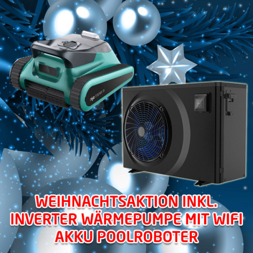 Preview: GFK Pool Karen 6 | 600x330x146cm Set + Wärmepumpe + Poolroboter