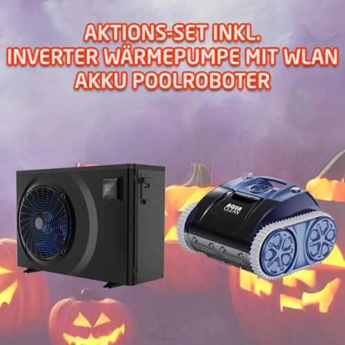 GFK Pool Detente 7 | 792x368x158cm mit Unterflurrollladen + Wärmepumpe + Poolroboter