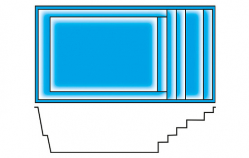 PPP GFK Pool Orlando 6 | 600x300x148cm + Wärmepumpe + Poolroboter