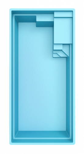 MON de PRA Kubyka 63 | 630x350x150cm GFK Pool Set