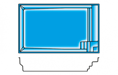GFK Pool Plaisance 600 | 600x400x150cm
