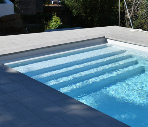 Preview: MON de PRA Wide 75 | 750x390x150cm GFK Pool Set