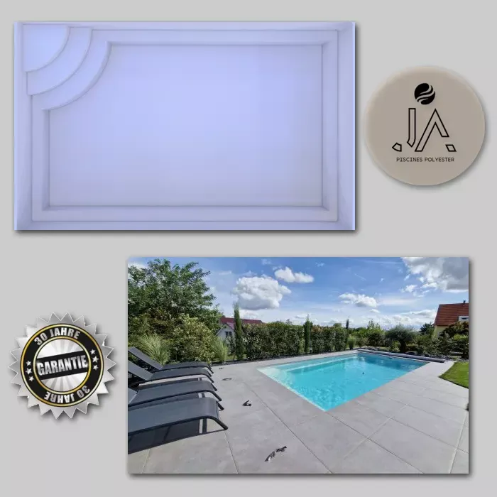 GFK Pool Apolline 2 ER | 400x250x145cm Set