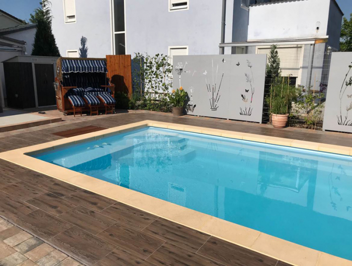 PPP GFK Pool Detente 7 | 700x368x158cm + Wärmepumpe + Poolroboter