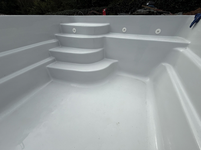 GFK Pool Karen 7 | 700x330x146cm Set + Wärmepumpe + Poolroboter