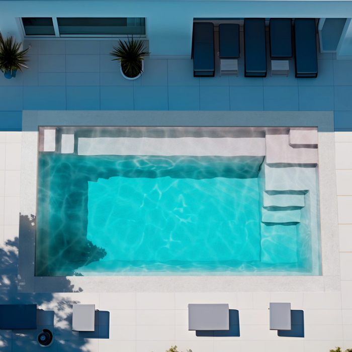 Ceramic de Luxe Leonis 55 | 550x300x150cm + Wärmepumpe + Poolroboter