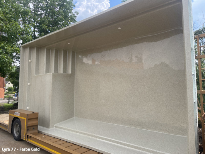 Ceramic de Luxe Lyra 77 | 700x360x150cm + Wärmepumpe + Poolroboter