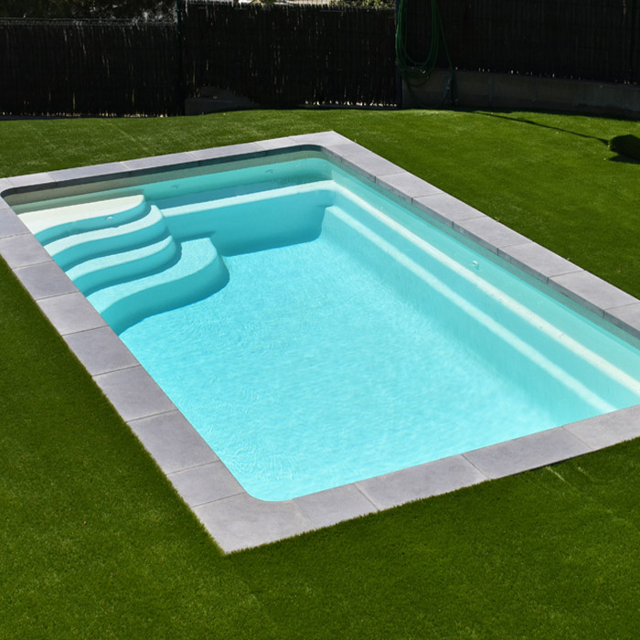 Ceramic de Luxe Nashira 5 | 510x310x150cm + Wärmepumpe + Poolroboter