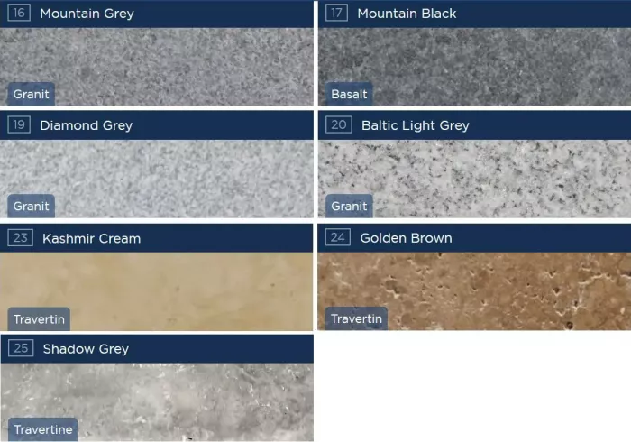 Poolrandsteine Becken Unique 6 | Nashira 6 aus Naturstein