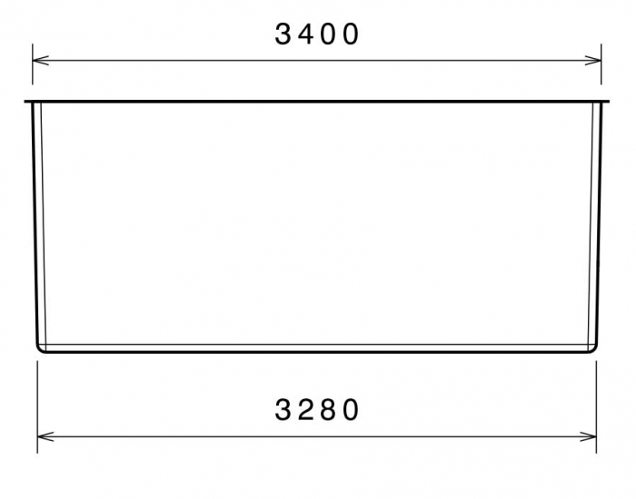 PID Syrna 730x340x150cm GFK Pool Set
