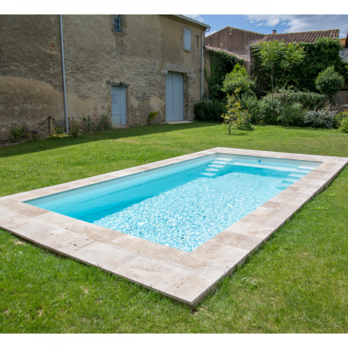 PID Tilos 700x350x150cm GFK Pool Set