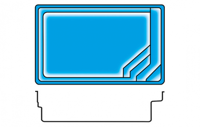 PPP GFK Pool Detente 6 | 600x368x158cm + Wärmepumpe + Poolroboter